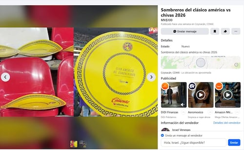 Ofrecen en redes sombreros entregados en inauguración del Mundial y del América-Chivas; "son originales", prometen vendedores