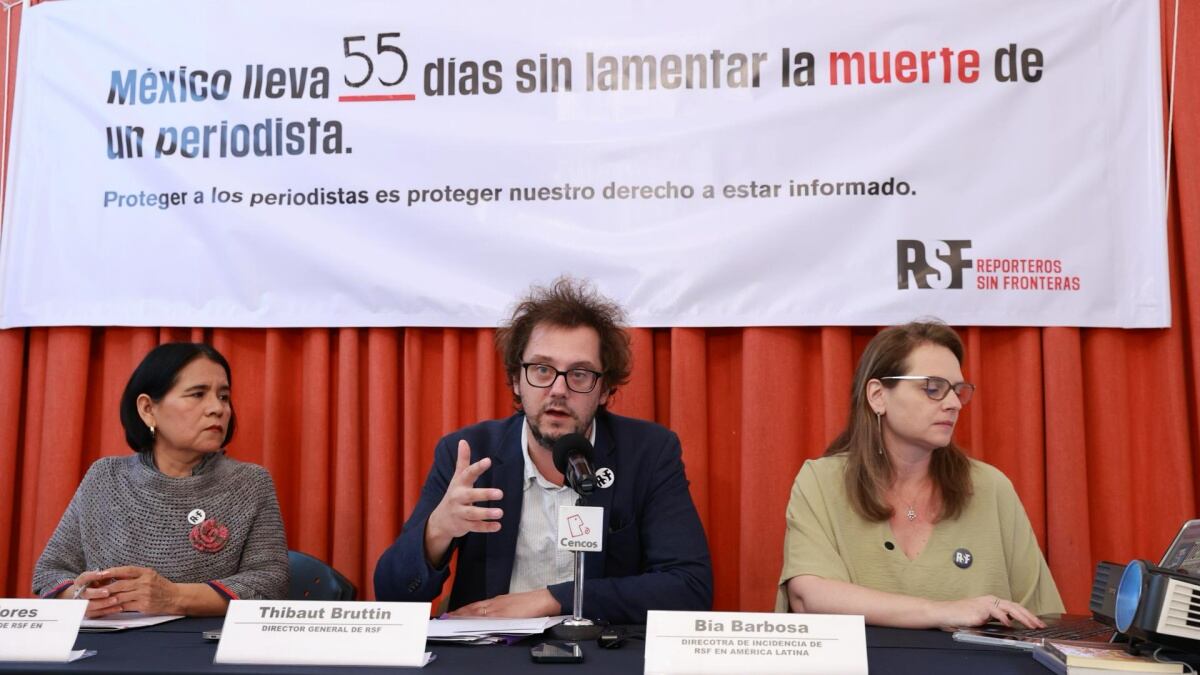 Reporteros Sin Fronteras alerta por falta de avances en protección a periodistas con Sheinbaum