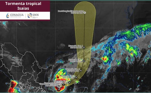 Se forma tormenta tropical Isaias en el Golfo de México; prevén que se convierta en huracán categoría 1