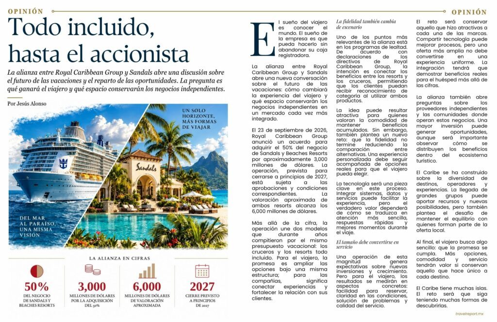 Todo incluido, hasta el accionista