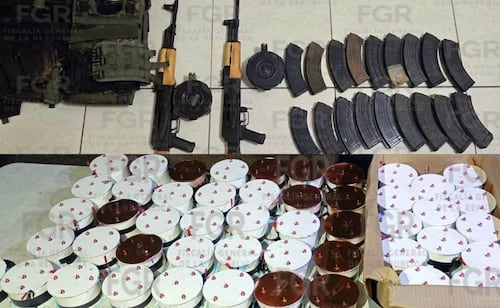 Vinculan a proceso a dos en Sinaloa; les aseguran 75 artefactos explosivos, armas y metanfetamina